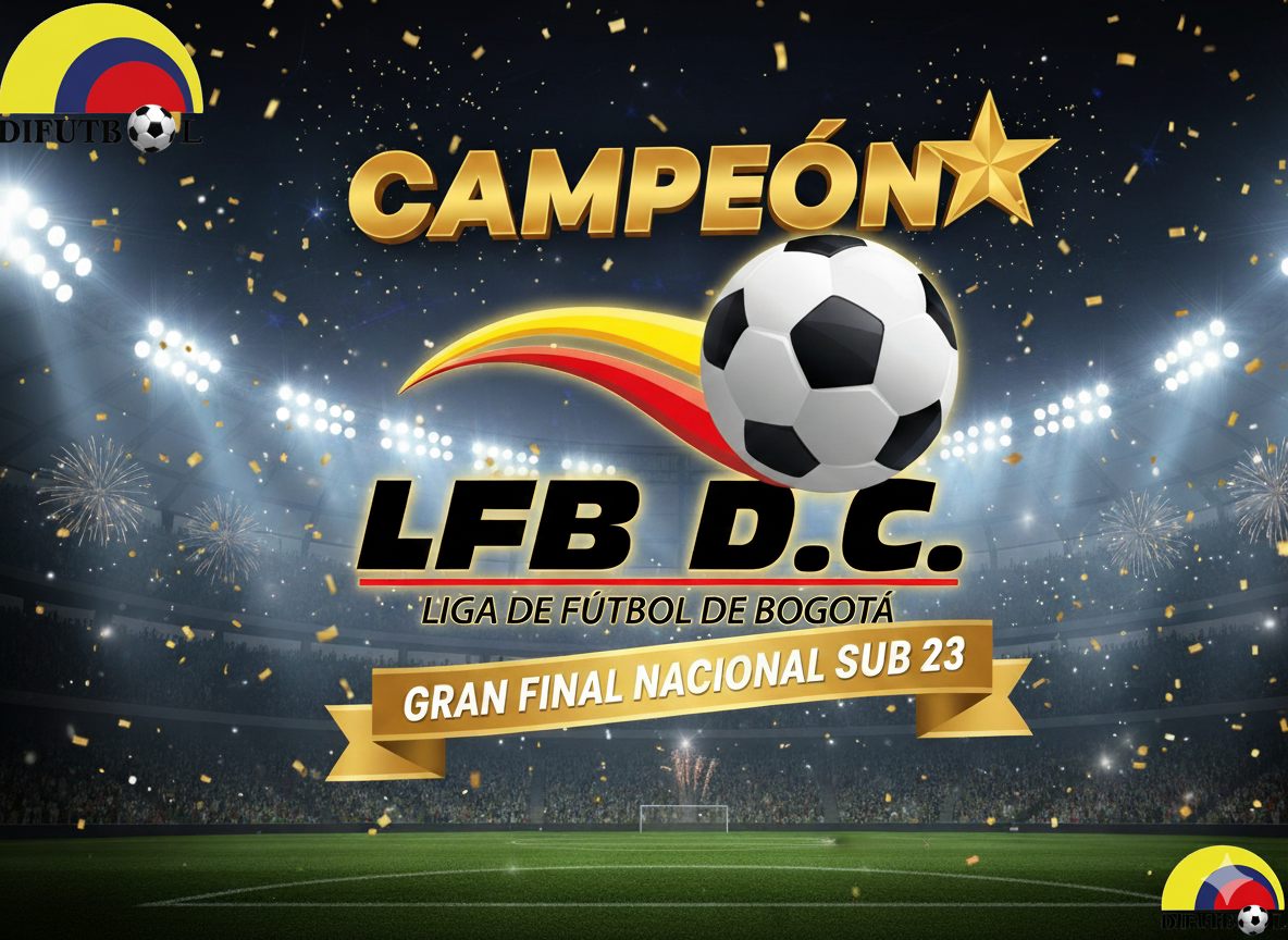 Liga de Fútbol de Bogota se corona Campeón Nacional de la Categoría Sub 23 Fútbol Masculino edición 2025