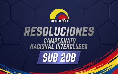 RESOLUCIÓN No. 068 de 2026 (08 de julio de 2026) SUB 20B – INTERCLUBES
