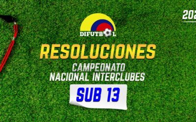 CAMPEONATO NACIONAL DE CLUBES CATEGORIA SUB 13 RESOLUCION # 014