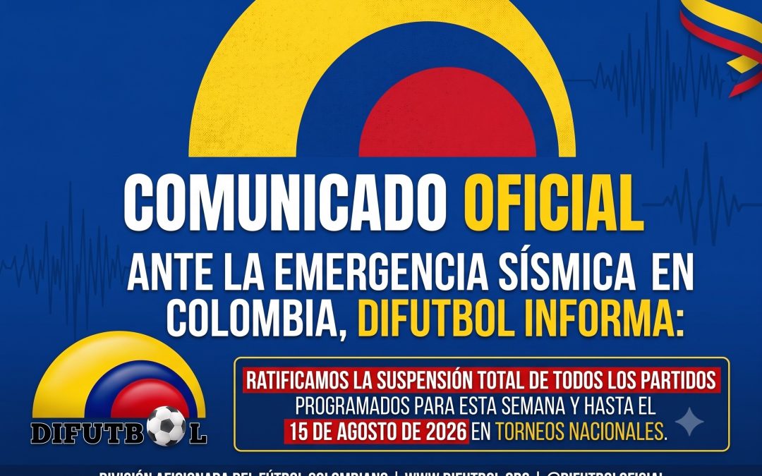 Suspensión de competencias y torneos nacionales por emergencia sísmica